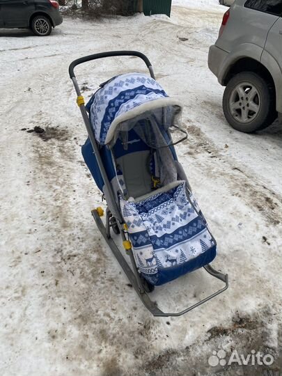 Детские санки коляска