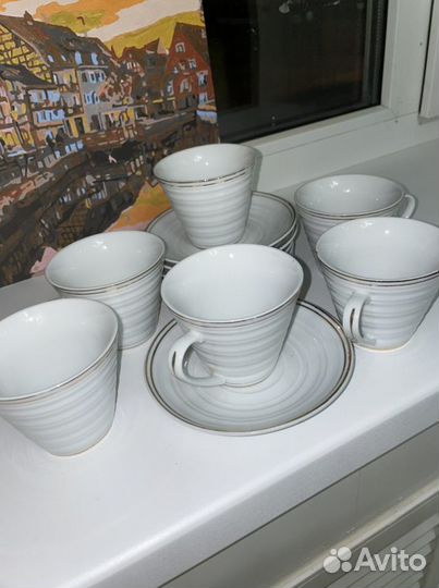 Чайный сервиз новый 6 персон