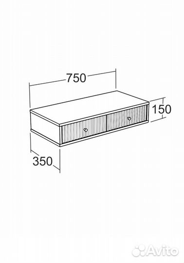 Консольный столик подвесной