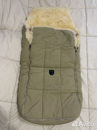 Зимний конверт в коляску на овчине christ