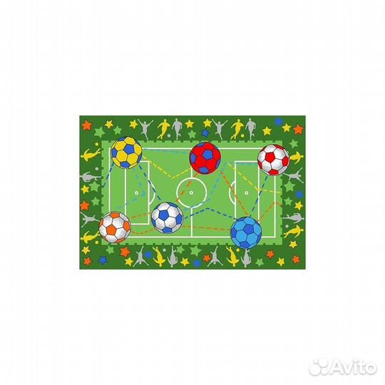 Коврик детский Принт па Футбол 1*1,5м