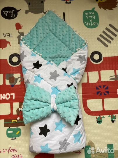 Конверт одеяло на выписку осень