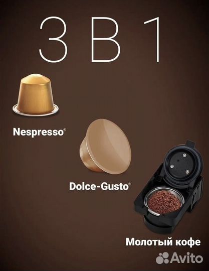 Капсульная кофемашина 3 в 1новая polaris 2020