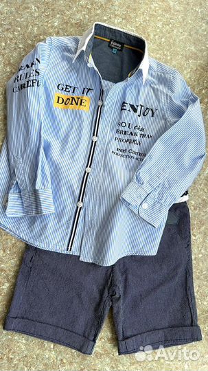 Шорты, рубашки нарядные 110-116 для садика