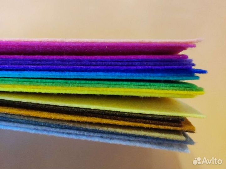 Набор листового фетра 9.5*15 мягкий