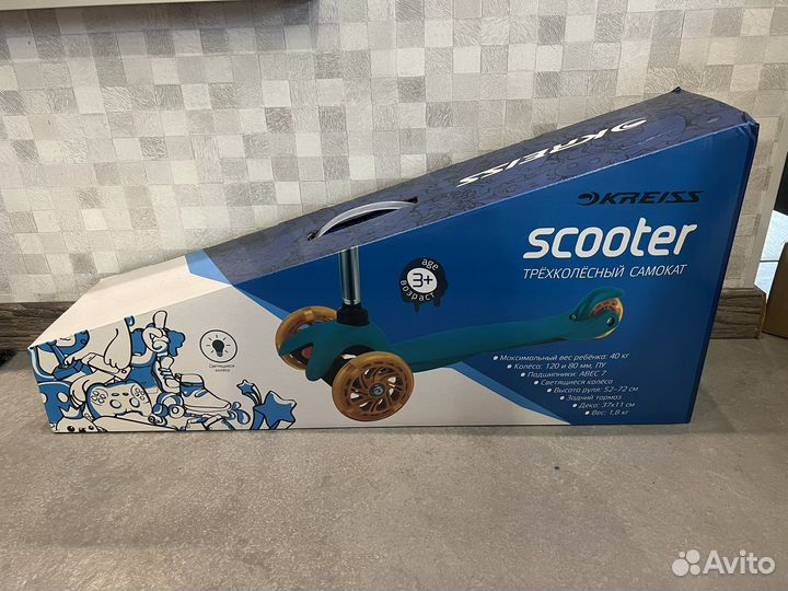 Самокат Kreiss 3 колесный HF-TK002A-2