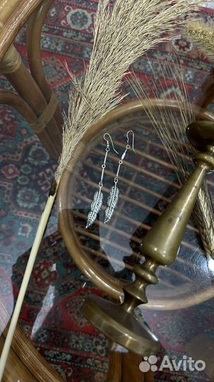 Серьги висячие простые