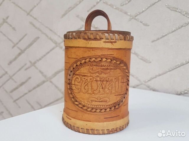 Сахарница из бересты