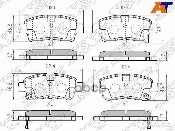 Колодки тормозные перед toyota platz/ vitz/prob