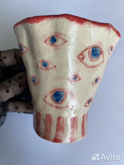 Чашка керамическая ручной работы