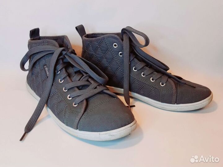 Высокие кеды из ткани, 39 р