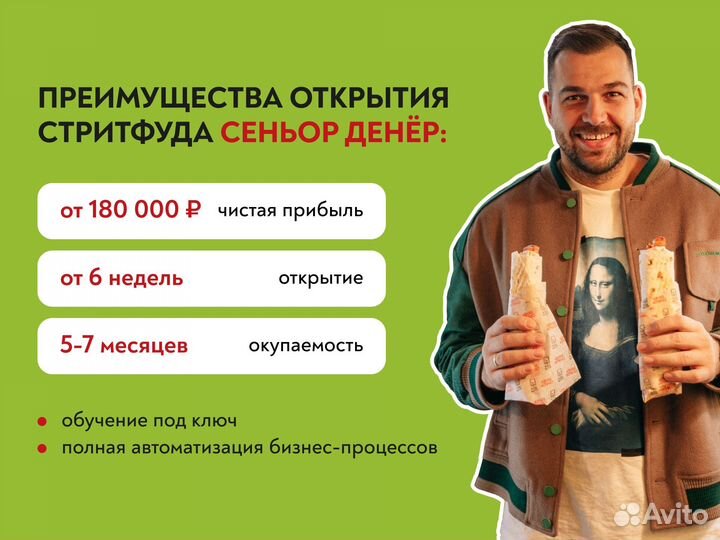 Франшиза сети быстрого питания Сеньор Денёр