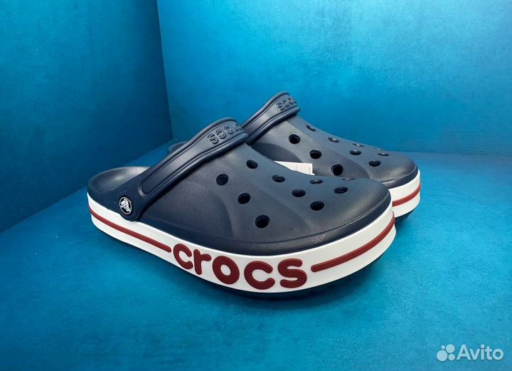 Crocs сабо темно-синие 40-45р