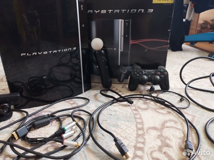 Sony playstation 3 полный комплект+2 диска