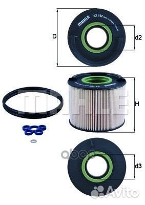 Фильтр топливный KX192D Mahle/Knecht