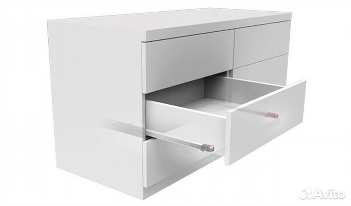 Направляющие скрытого монтажа, неполного выдвижени