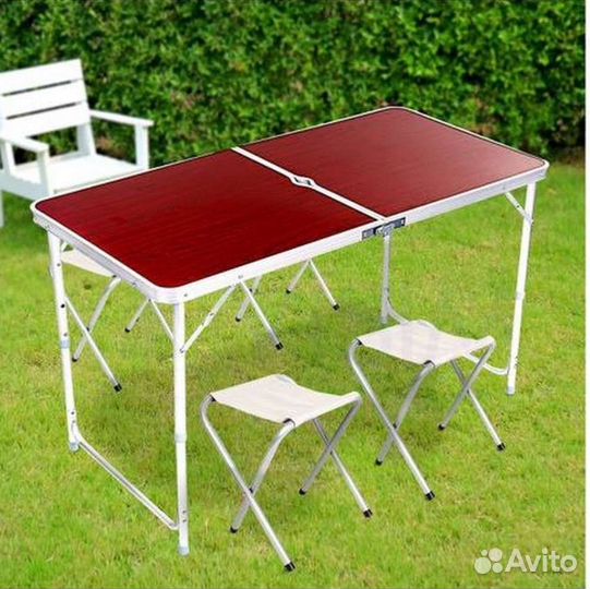 Стол туристический складной и 4 стула