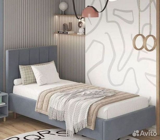 Односпальная мягкая кровать