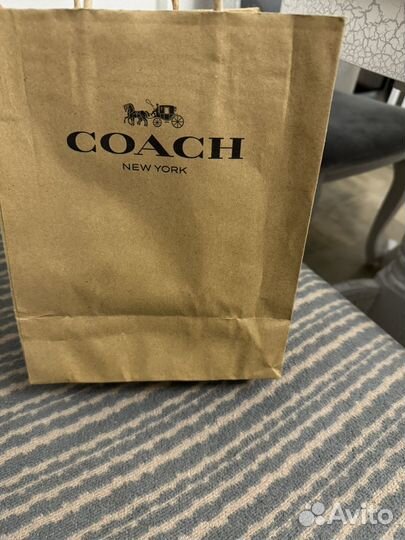 Мужской кожаный клатч Coach