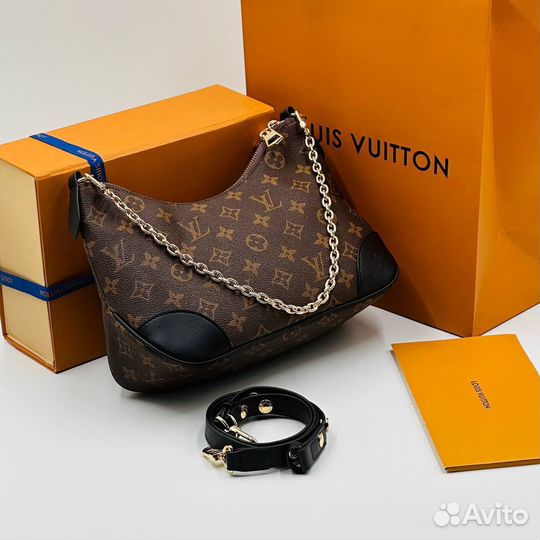 Сумка louis vuitton на плечо, натуральная