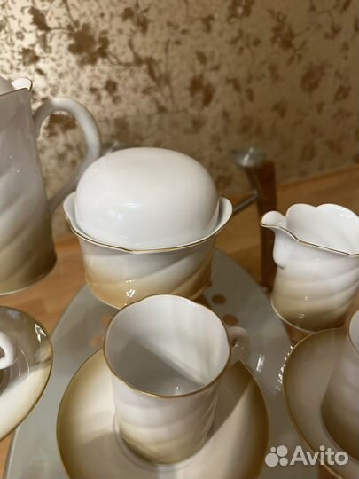 Кофейный сервиз Inglazur Freiberger porzellan