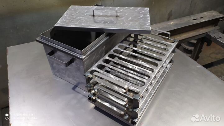 Коптилка два уровня с жиросборником