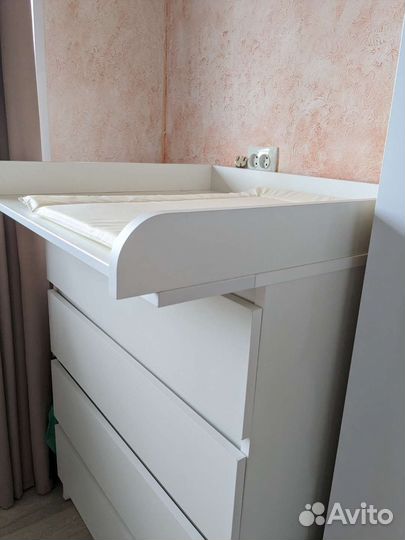 Пеленальная доска на комод + матрасик