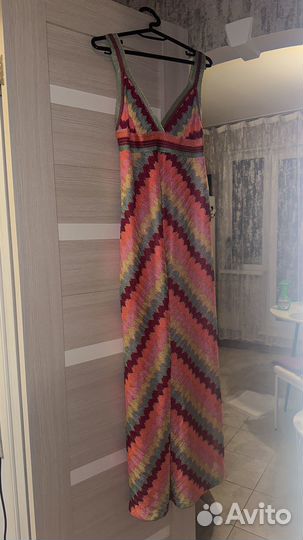 Длинное платье в стиле missoni