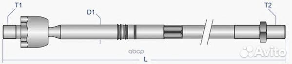 Тяга рулевая перед прав/лев meax2266 Moog