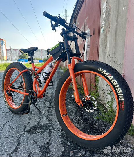 Новый Fatbike Фэтбайк с амортизатором Power Black