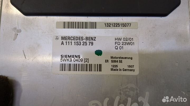 Блок управления двигателем Mercedes C W203, 2002