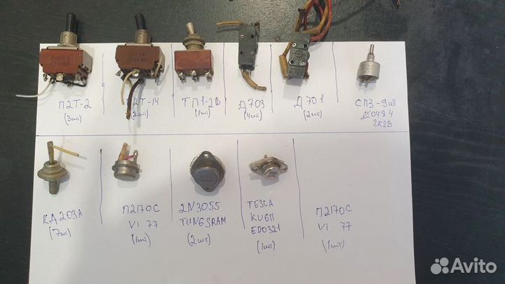Тумблер, Микропереключатель, Транзистор