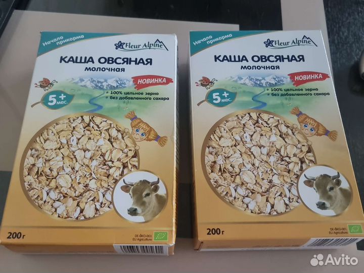 Каша fleur alpine, овсяная молочная