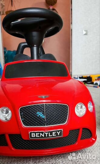 Машинка-каталка, музыкальная, с сигналом