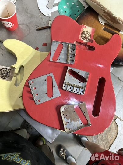 Fender tele body style fiesta red relic