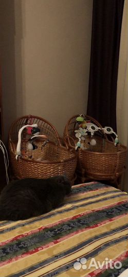 Детская люлька из ротанга