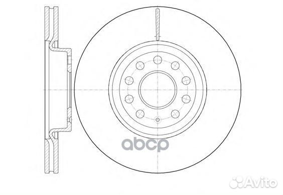 6972.10 диск тормозной передний VW Passat 1.6&