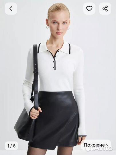 Кожаная юбка zarina
