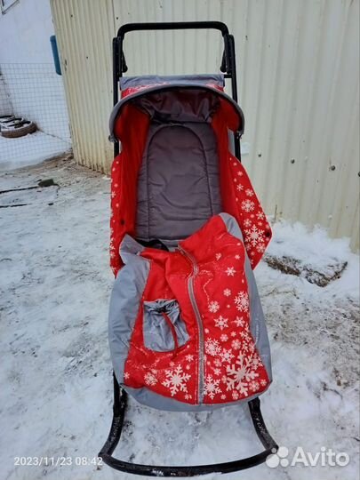 Детские санки коляска