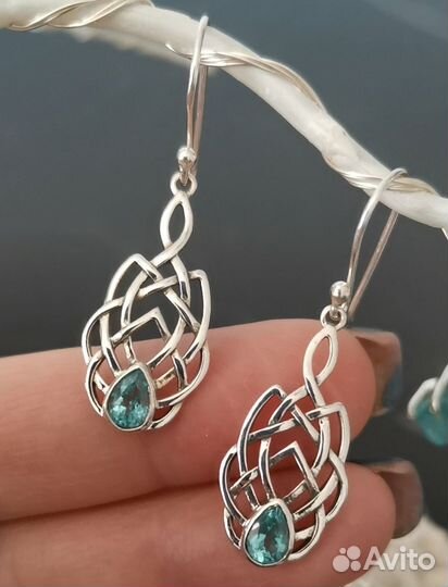 Неоновый апатит кулон