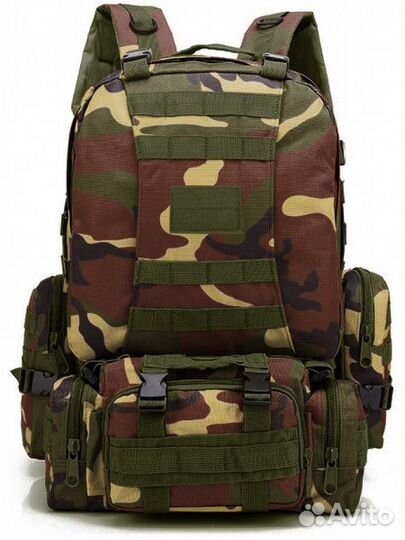 Рюкзак мужской тактический лесной камуфляж