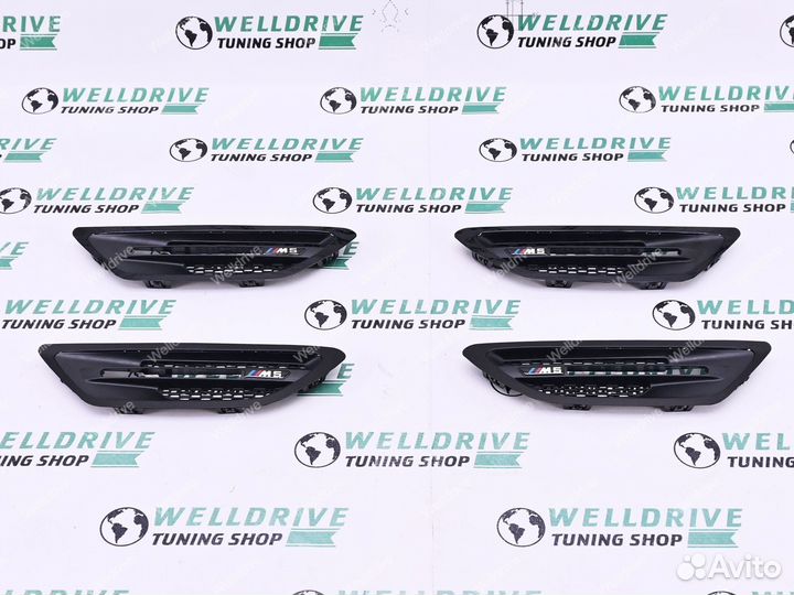 Жабры на крылья BMW M5 F10 pre lci черные