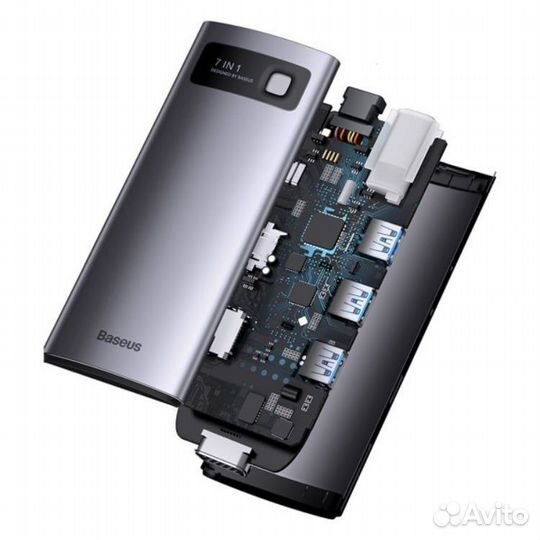 Хаб Baseus Metal Gleam Series 7-in-1