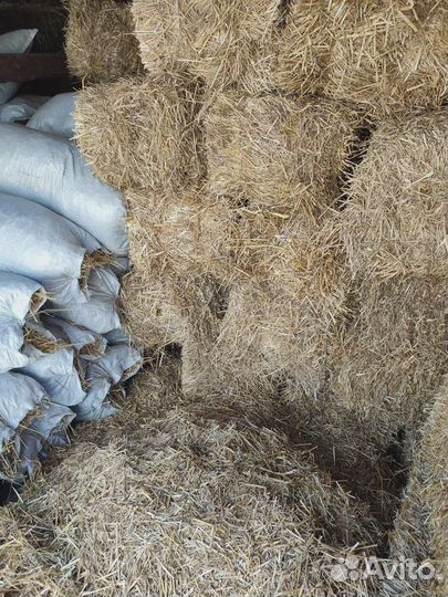Солома в мешке в мешках 50 литров
