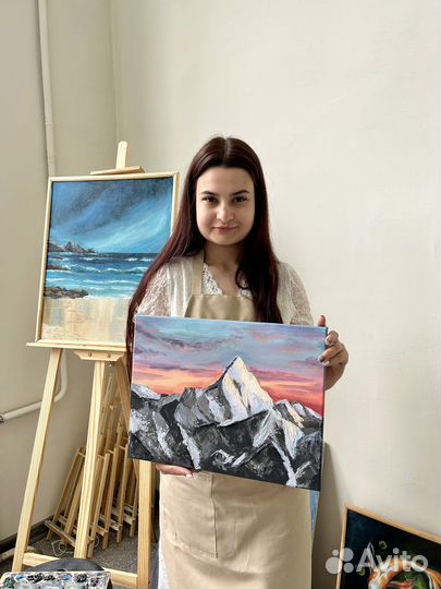 Мастер-класс по живописи с текстурной пастой