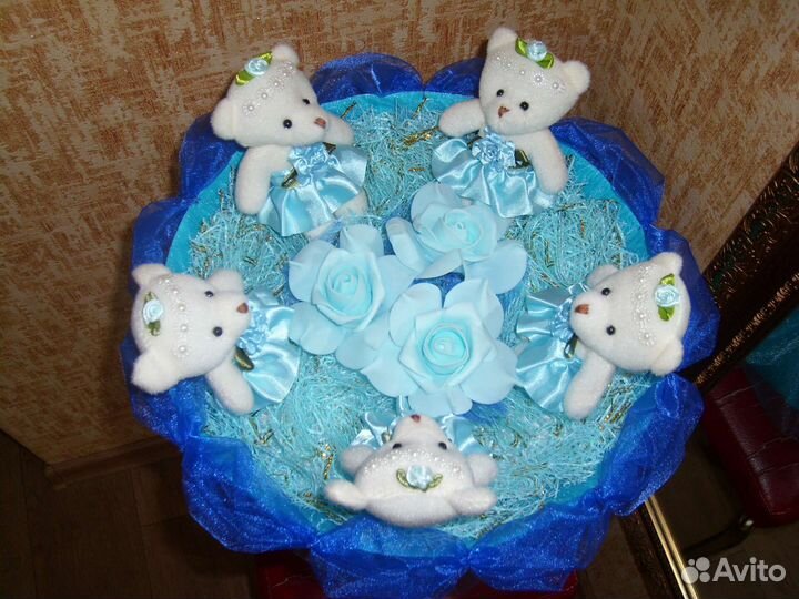 Букеты из мягких игрушек