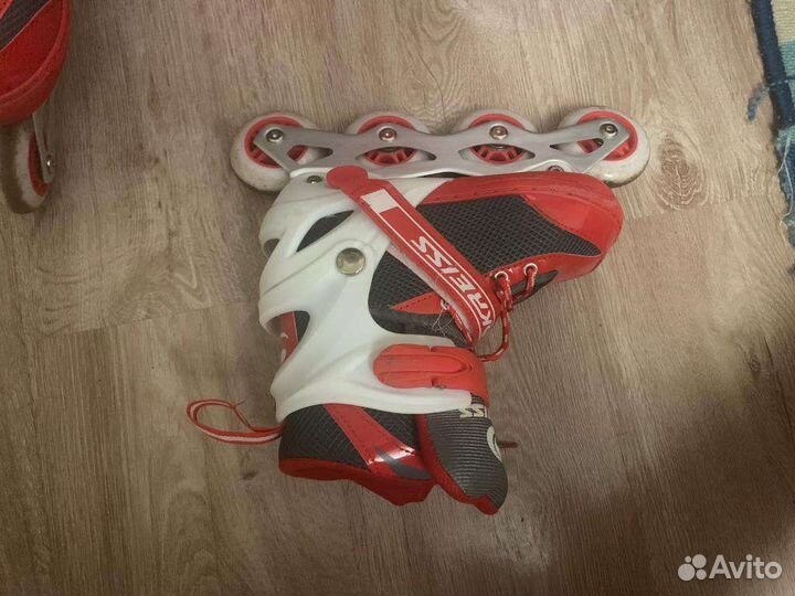 Детские ролики и защита 32 35