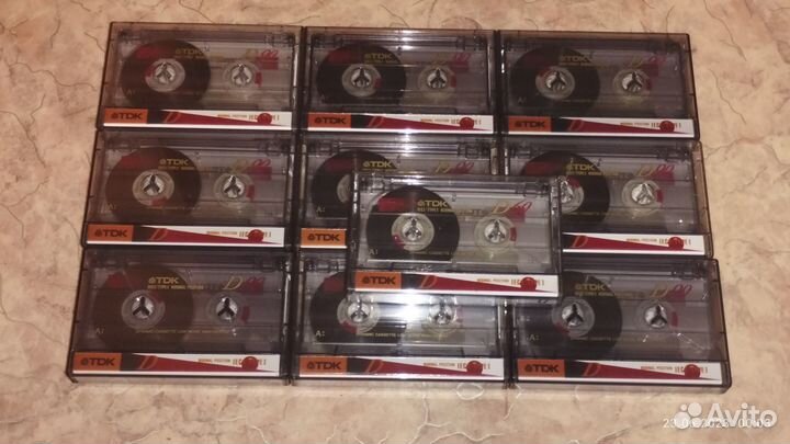 Аудиокассеты TDK D90 (60). 10 шт