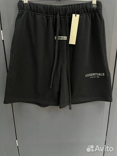 Essentials шорты черные (хит лето 2024)