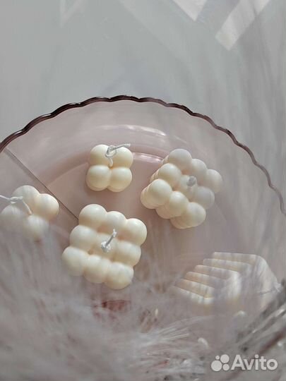 Свечи из оливкового воска / свеча куб